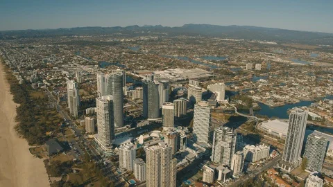 BroadBeach Gold Coast Aerial Stock Footage