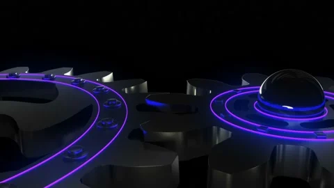 Broadcast abstract gears Stock-Footage 113308918