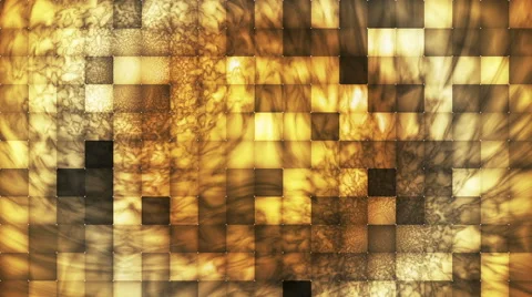 Broadcast Abstract Hi-Tech Smoke Tile Patterns, Golden Brown, Abstract, Loop, HD Stock Footage 57907378