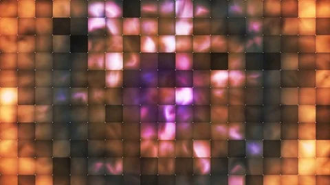 Broadcast Abstract Hi-Tech Smoke Tile Patterns, Multi Color, Abstract, Loop, 4K Stock Footage