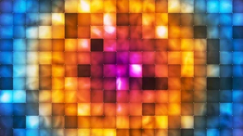 Broadcast Abstract Hi-Tech Smoke Tile Patterns, Multi Color, Abstract, Loop, 4K Stock Footage 75582359