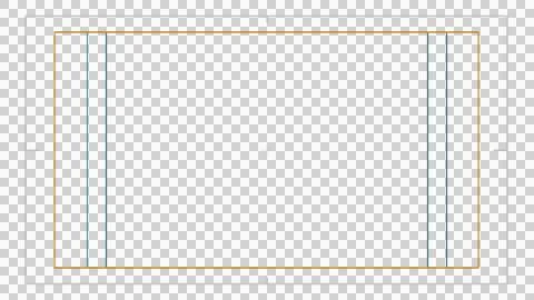 Broadcast Action Safe Area Overlay Stock Illustration