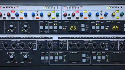 Broadcast audio mixer 스톡 동영상 43632249