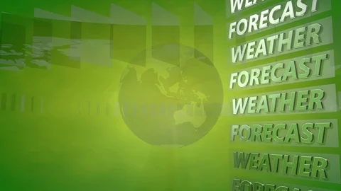 Broadcast Background with a rotating Globe in 4K Stock Footage 125821260