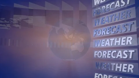 Broadcast Background with a rotating Globe Stock Footage 73848788