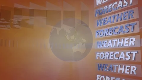 Broadcast Background with a rotating Globe Stock Footage 73848967