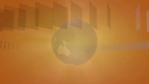 Broadcast Background with a rotating Globe Stock Footage 73849864