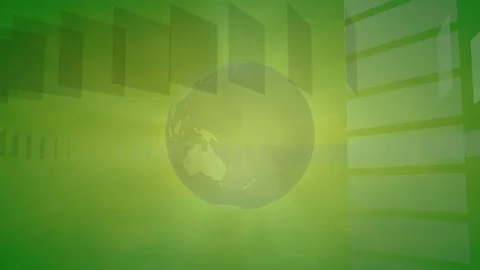 Broadcast Background with a rotating Globe Stock Footage 73849898