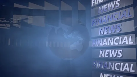 Broadcast Background with a rotating Globe Stock Footage 73867676