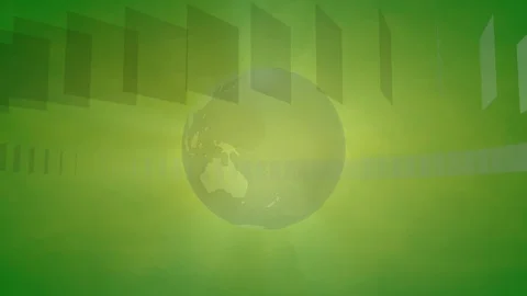 Broadcast Background with a rotating Globe Stock Footage 73870366