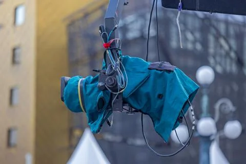Broadcast Camera Crane Cover Stock Photos
