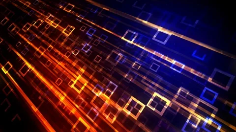 Broadcast Data Grid Flow Stock Footage 92338387