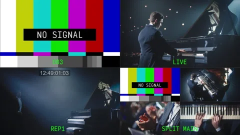 Broadcast Director User Interface Concert Stock Footage 319994033