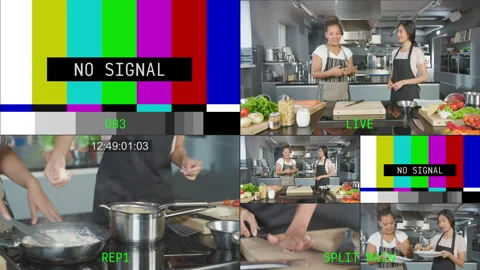 Broadcast Director User Interface Cooking Show Vídeos de archivo 319993984