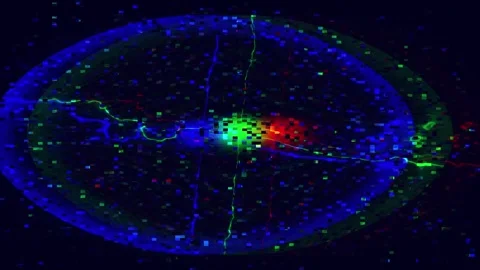 Broadcast error glitch Horizontal 5s overlay effect 4K Stock Footage 330087990