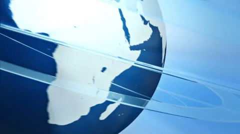Broadcast globe animation F 스톡 동영상 22807450