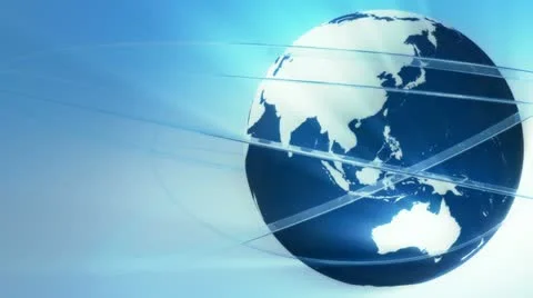 Broadcast globe animation A Stock-Footage 20449363