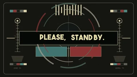 Broadcast Interruption Please stand by Stock Footage 342396595