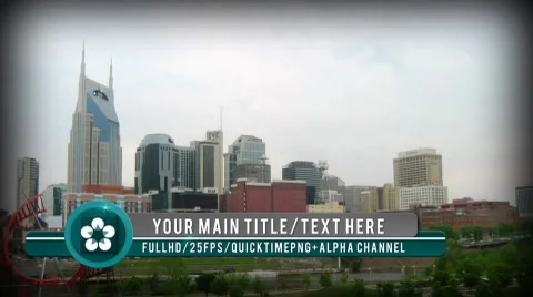 Broadcast Lower Third 스톡 After Effects