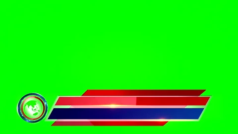 Broadcast Lower Third Name Tag for Interview and News on Chroma Key Video stock 335737057