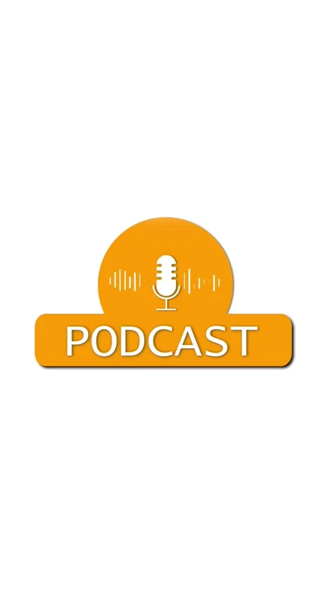 Broadcast media audio show intro animation vertical video. Modern graphic d.. Vídeos de archivo 341612957