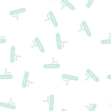 Broadcast mic microphone glyph seamless pattern Illustrazione stock