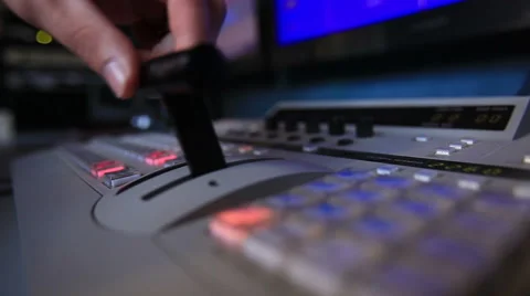 Broadcast  mixer Stock Footage 43633356