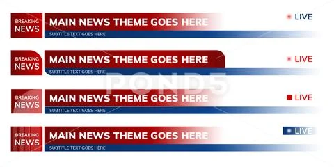 Broadcast News Lowerthirds PSD Template