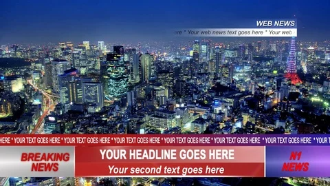 Broadcast News Package Stockmateriaal After Effects