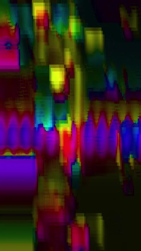 Broadcast Noise Visual Effect Portrait Stock Footage 331084236