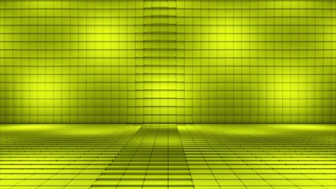 Broadcast Pulsating Switching Hi-Tech Blinking Illuminated Cubes Stage Floor, 4K Stock Footage 322039655