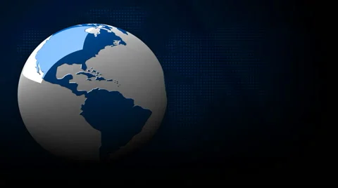 Broadcast ready digital globe animation | Stock Video | Pond5