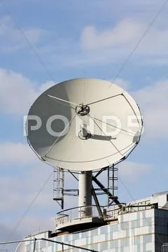 Broadcast satellite dish Stock Photos