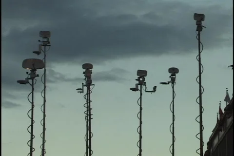 Broadcast Satellite Uplinks 2 Stock Footage 296891