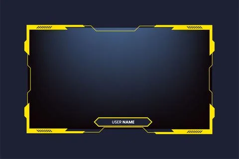 Broadcast screen interface design with button elements for live streaming s.. 库存插图