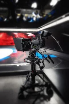 Broadcast Studio Interior Stock Photos