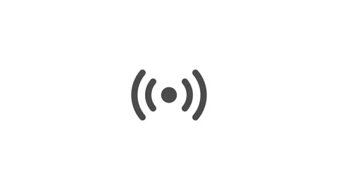 Broadcast Symbol Animating in Seamless Loop Vídeos de archivo 346649245