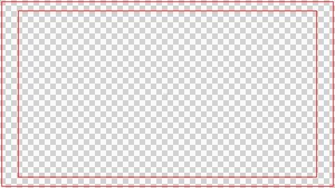 Broadcast Title Safe red - Red Markers Stock Illustration