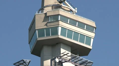 Broadcast Tower, tilt down Stock Footage 58094077