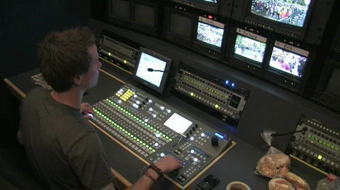 Broadcast truck Stock Footage 532305