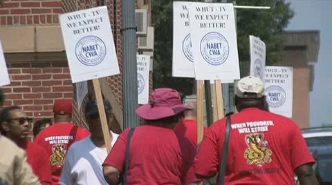 Broadcast-TV labor union Stock Footage 11896832