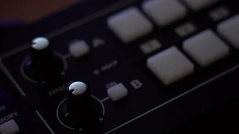Broadcast Tv Studio Production - Vision Switcher, Broadcast video mixer - dolly Stock Footage 126416219