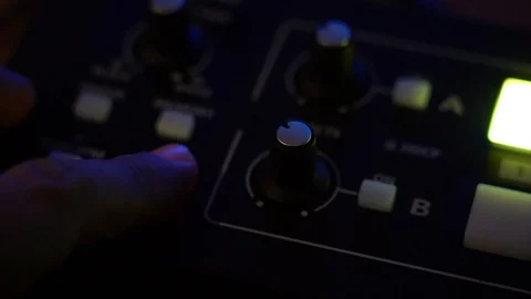 Broadcast Tv Studio Production - Vision Switcher, Broadcast video mixer - dolly Stock Footage 126416549