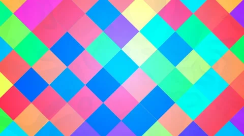 Broadcast Twinkling Hi-Tech Blocks, Multi Color, Abstract, Loopable, 4K Stock Footage 61195241