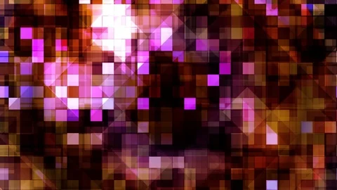 Broadcast Twinkling Hi-Tech Blocks, Maroon, Abstract, Loopable, 4K Stock Footage