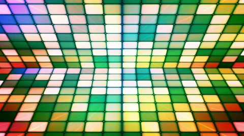 Broadcast Twinkling Hi-Tech Cubes Stage, Multi Color, Abstract, Loopable, HD Stock Footage 57073079