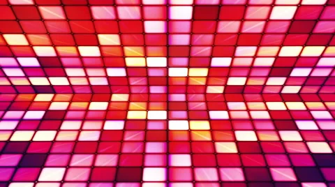 Broadcast Twinkling Hi-Tech Cubes Stage, Multi Color, Abstract, Loopable, HD Stock Footage 57074590