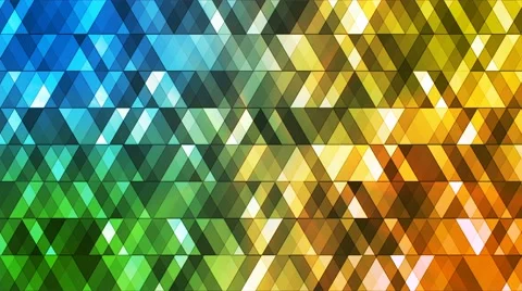 Broadcast Twinkling Hi-Tech Diamonds, Multi Color, Abstract, Loopable, 4K Stock Footage 67707429