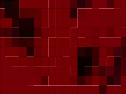 Broadcast Twinkling Hi-Tech Red Blocks Cubes Background Stock Footage 80787281