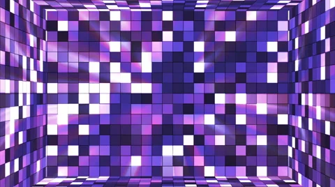 Broadcast Twinkling Hi-Tech Squares Room, Multi Color, Abstract, Loopable, HD Stock Footage 49291458